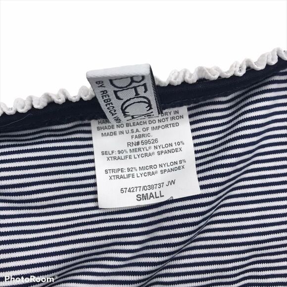 Becca Swimwear Bikini Bottom Navy Blue Size Small - Picture 4 of 6